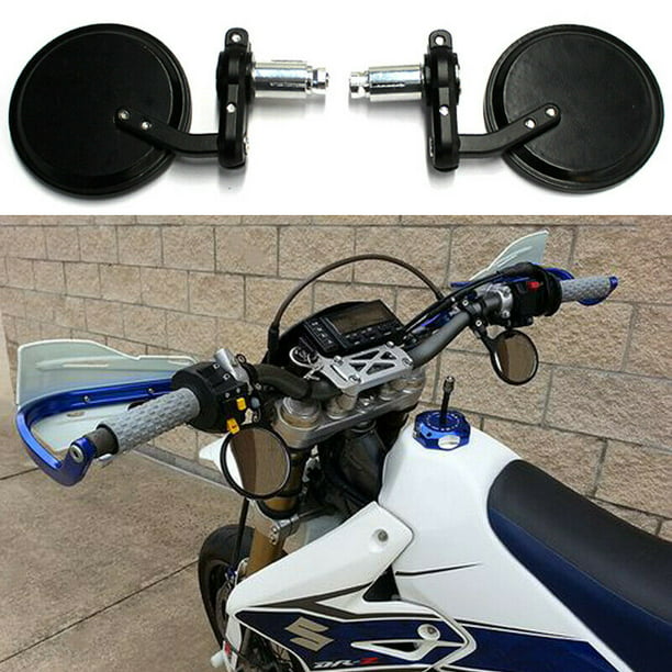 Black Motorcycle Rearview Side Mirrors For Suzuki DRZ400sm DRZ400S DRZ400 DR350